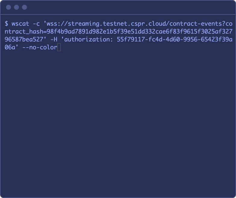 Streaming API illustration