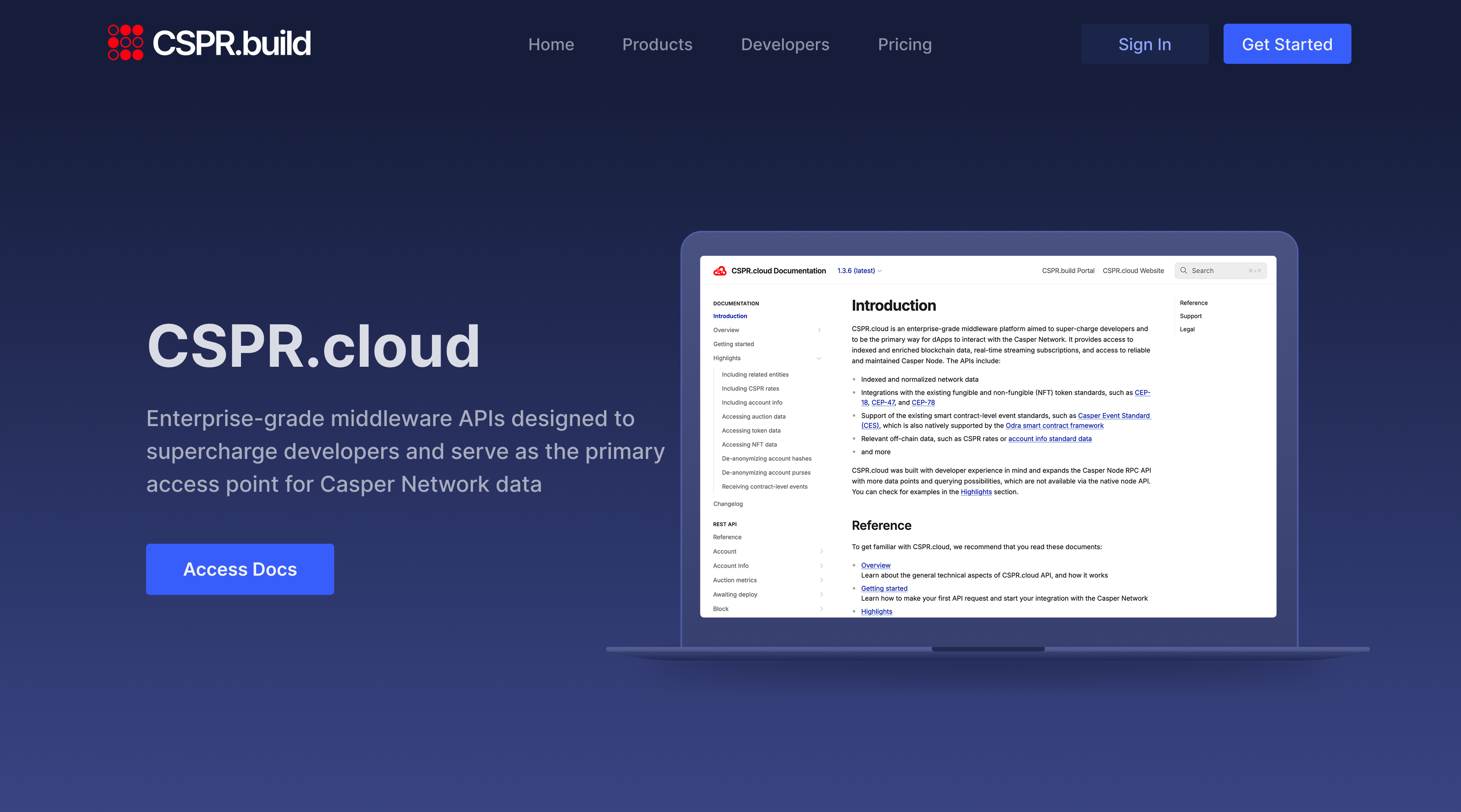 CSPR.cloud: Enterprise-grade indexer and data APIs for the Casper blockchain  | CSPR.build